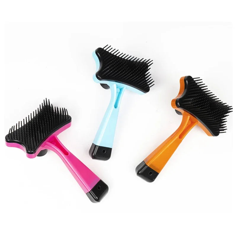 Self-Cleaning Pet Grooming Brush for Dogs & Cats - Removes Loose Fur & Static