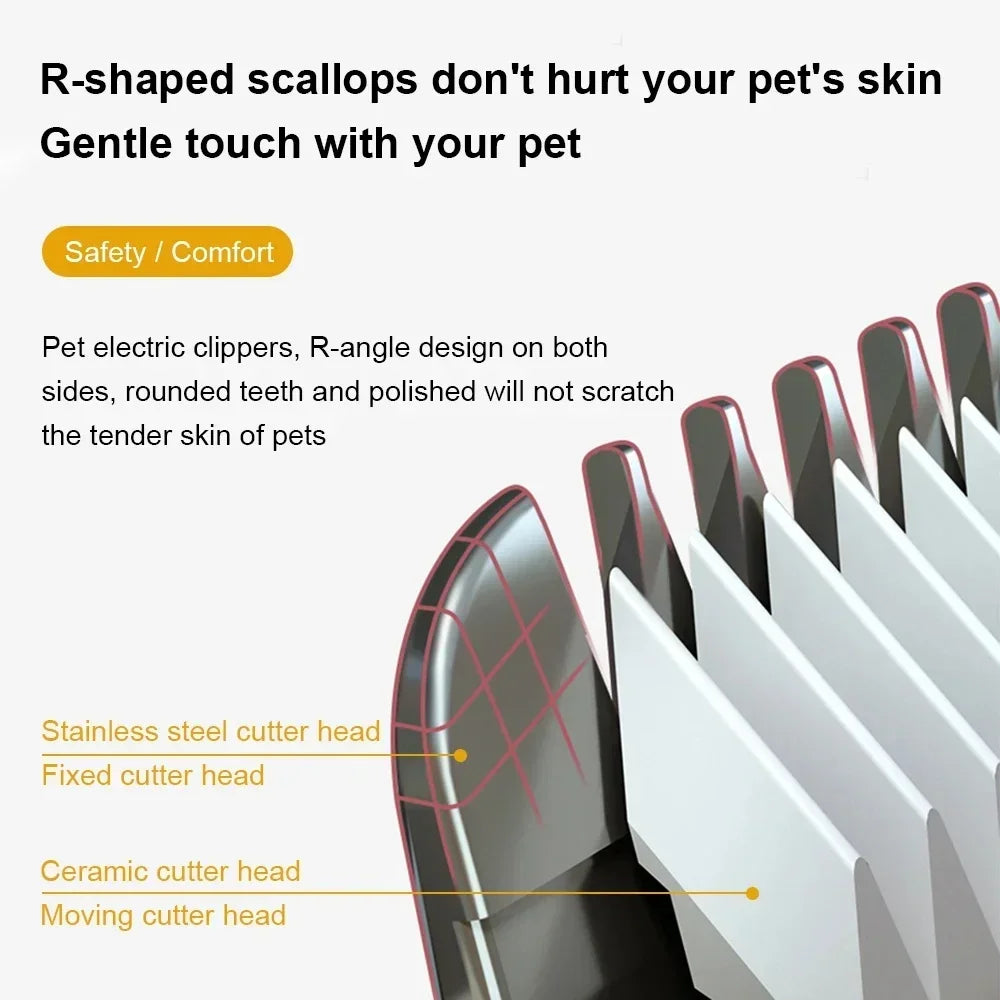 Dog Professional Hair Clipper Electrical Grooming Trimmer