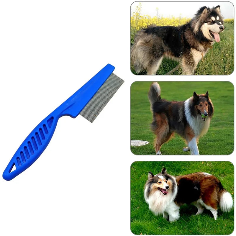 Stainless Steel Flea Comb for Cats & Dogs – Pet Grooming Tool.