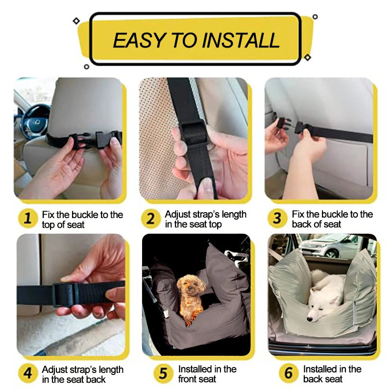 Waterproof Pet Car Bed