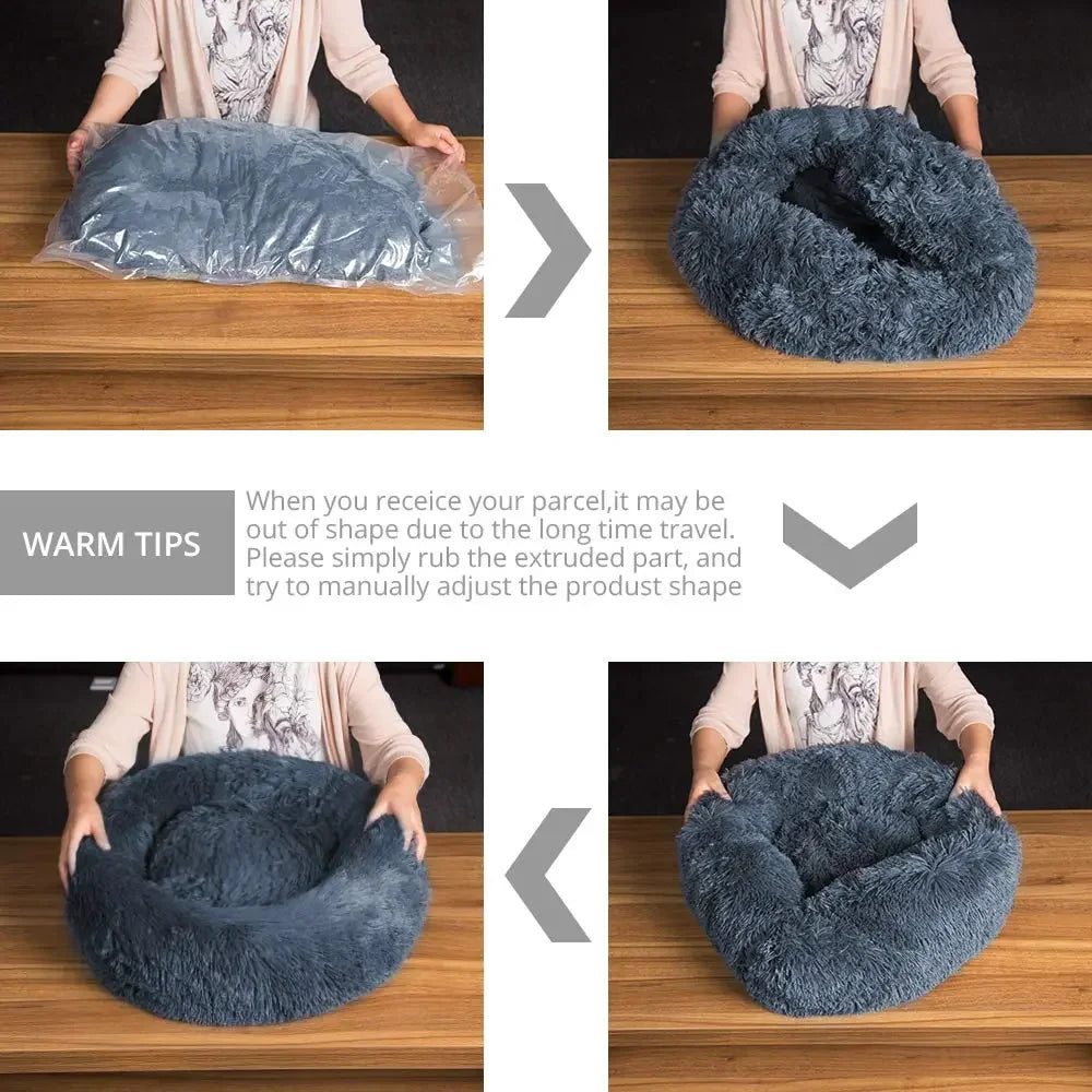 Plush Nest Dog Bed
