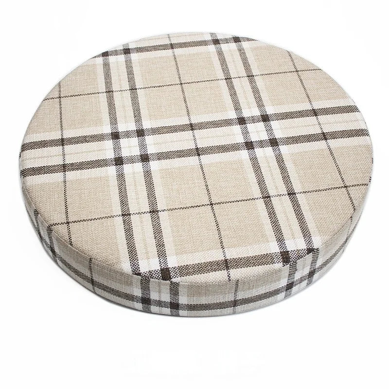 Round Linen Floor Cushion