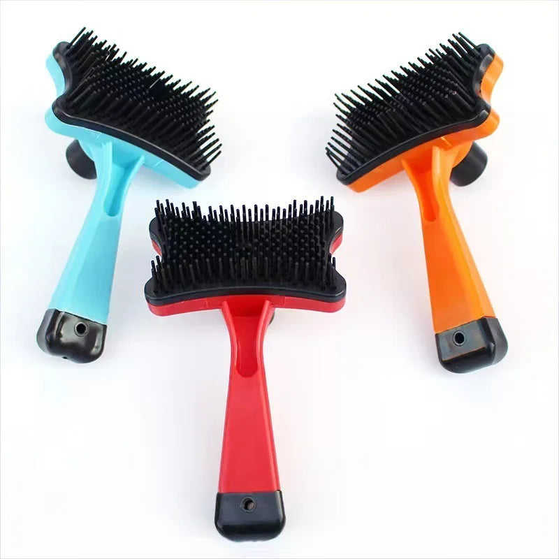 Self-Cleaning Pet Grooming Brush for Dogs & Cats - Removes Loose Fur & Static