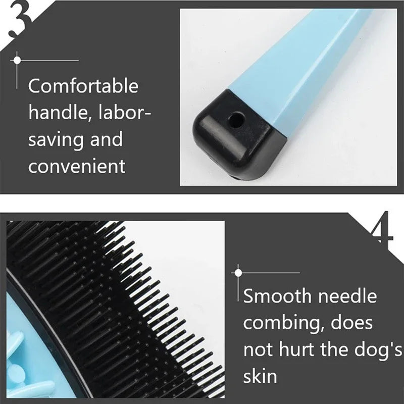 Self-Cleaning Pet Grooming Brush for Dogs & Cats - Removes Loose Fur & Static