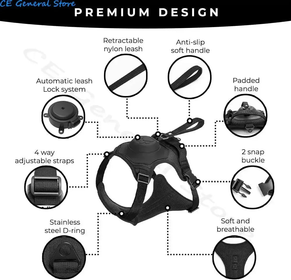 Retractable Dog Harness
