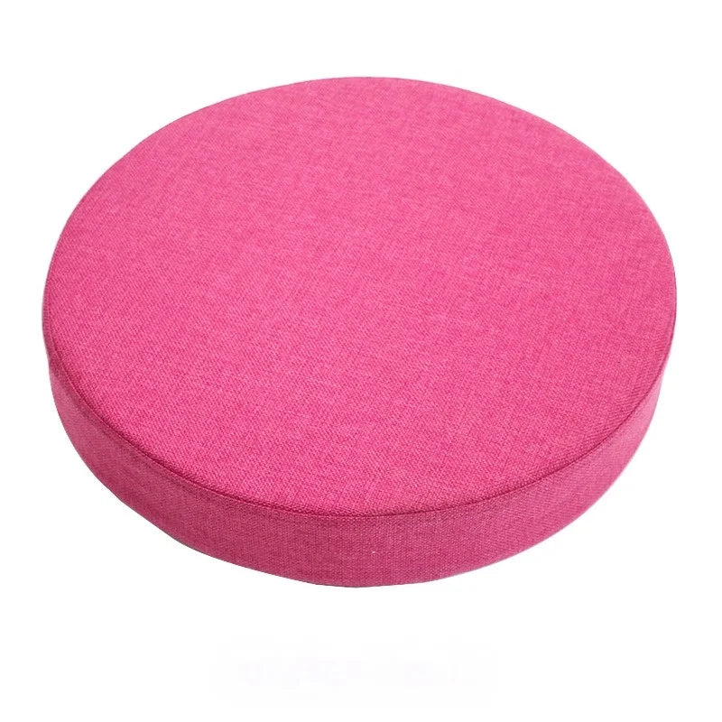 Round Linen Floor Cushion