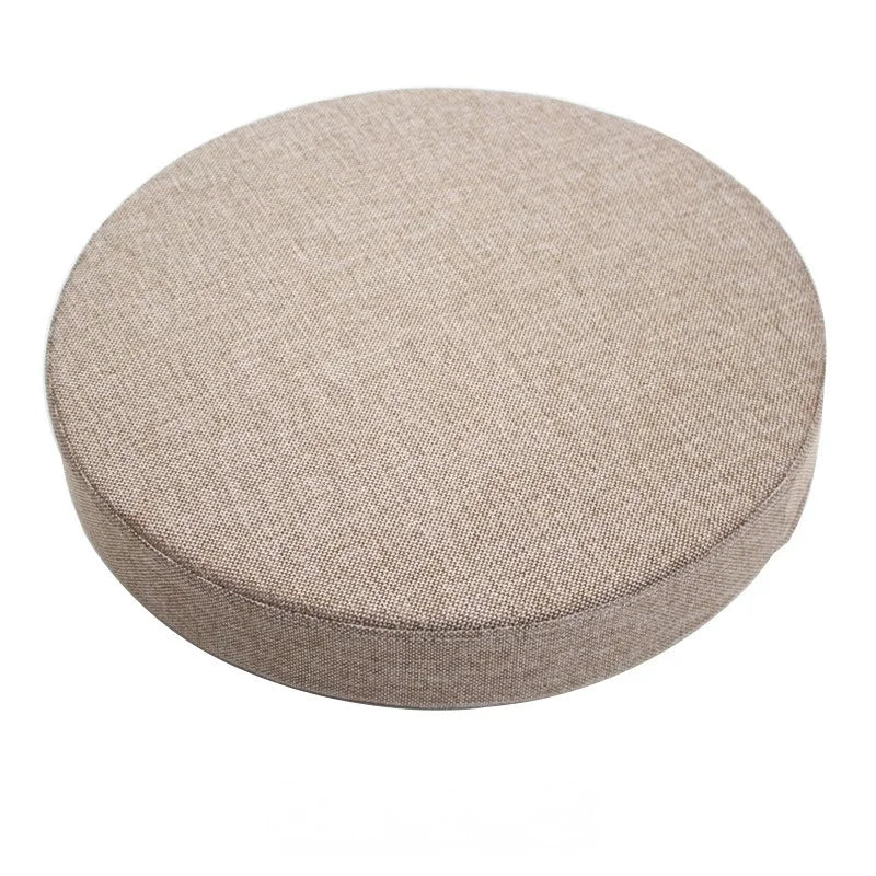 Round Linen Floor Cushion