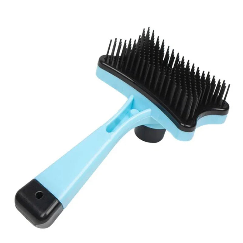 Self-Cleaning Pet Grooming Brush for Dogs & Cats - Removes Loose Fur & Static