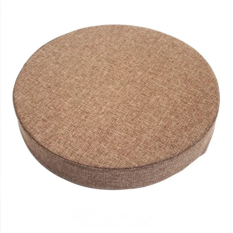 Round Linen Floor Cushion