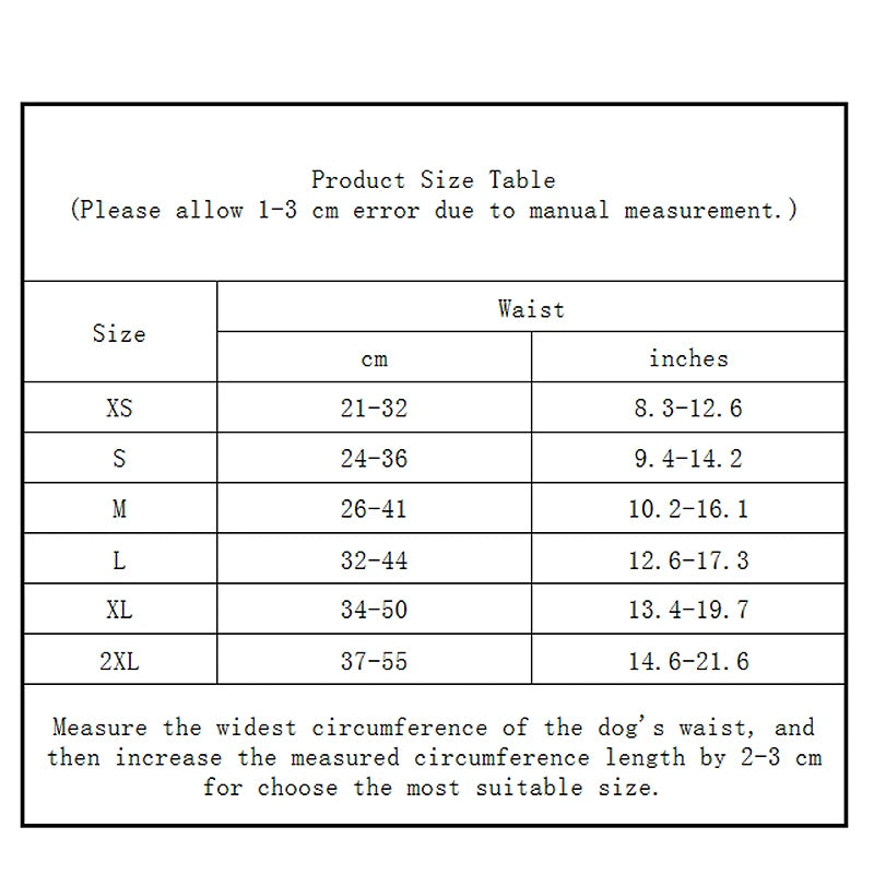 Washable Female Dog Diaper