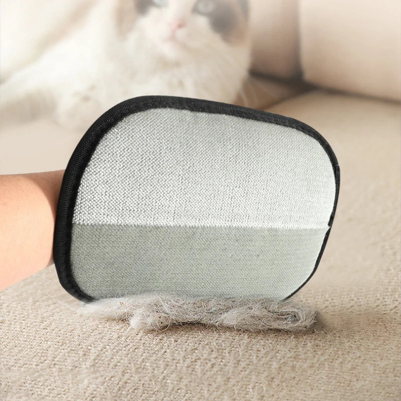 Cat Hair Brush Pet Removal Gloves Double-Sided Pet Grooming Gloves Kitten Cleaning Tool Dog Deshedding Brush Pet Supplies ﻿