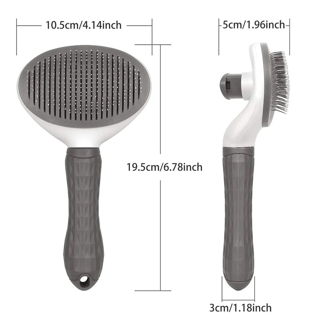 Pet Hair Remover & Grooming Brush for Cats & Dogs
