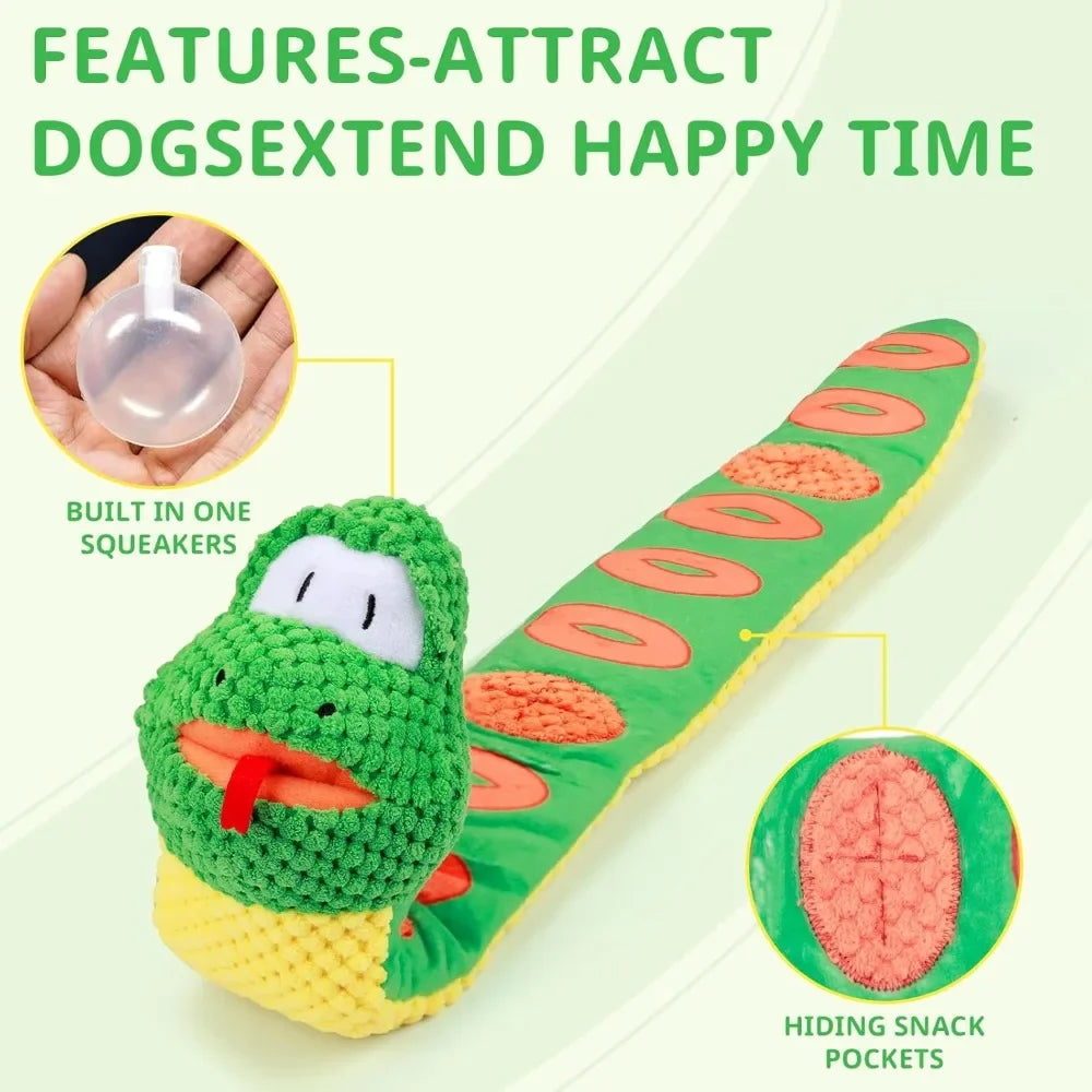 Plush Snake Puzzle Toy