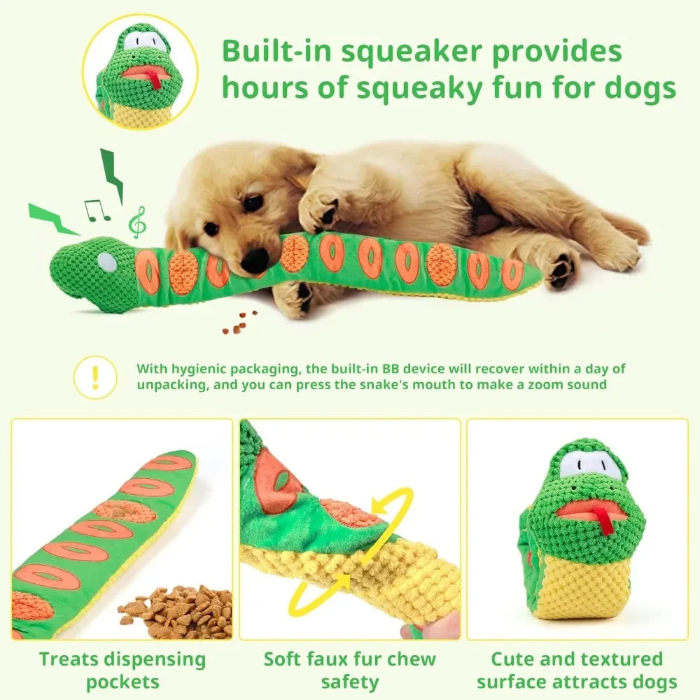 Plush Snake Puzzle Toy