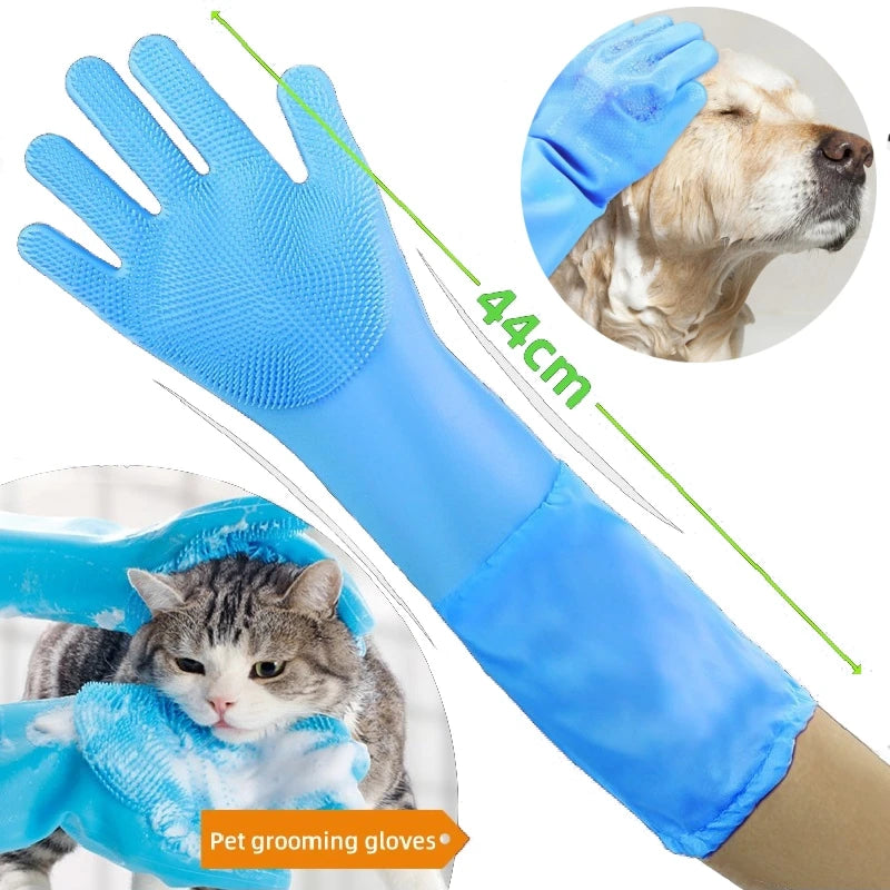 Gentle Pet Grooming & Bathing Glove