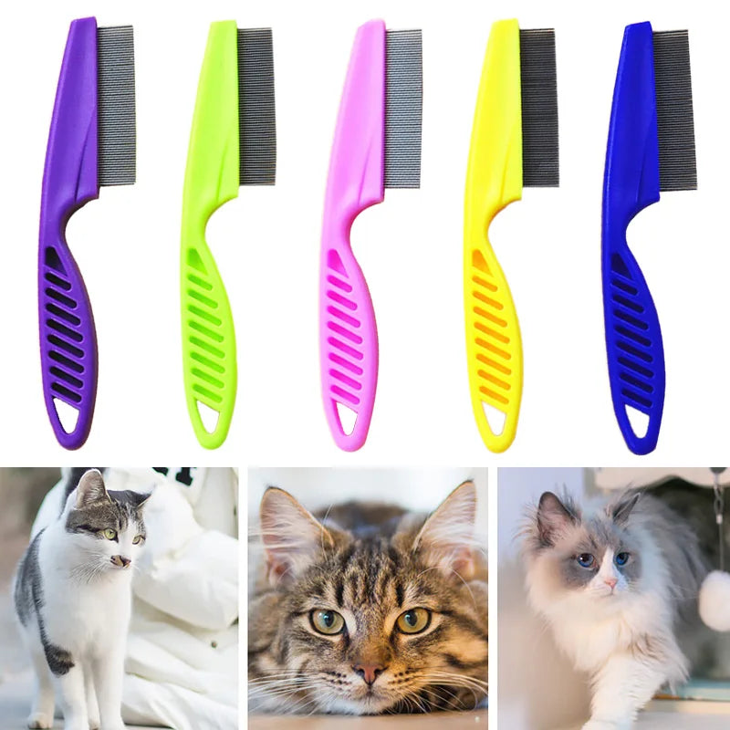 Stainless Steel Flea Comb for Cats & Dogs – Pet Grooming Tool.