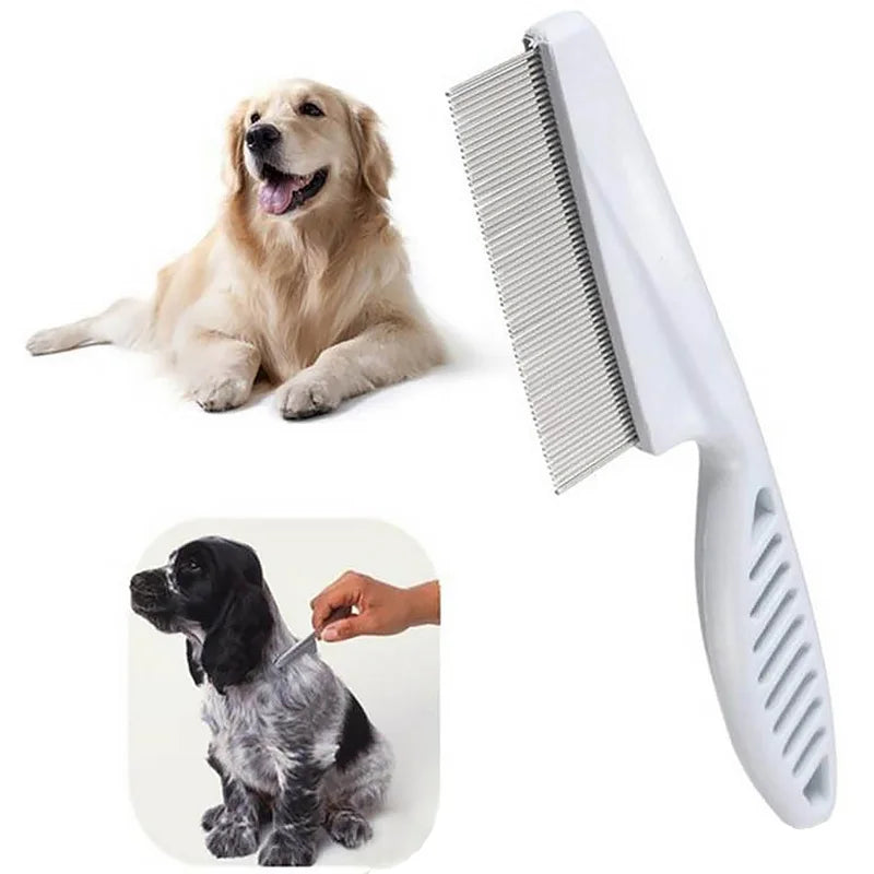 Stainless Steel Flea Comb for Cats & Dogs – Pet Grooming Tool.