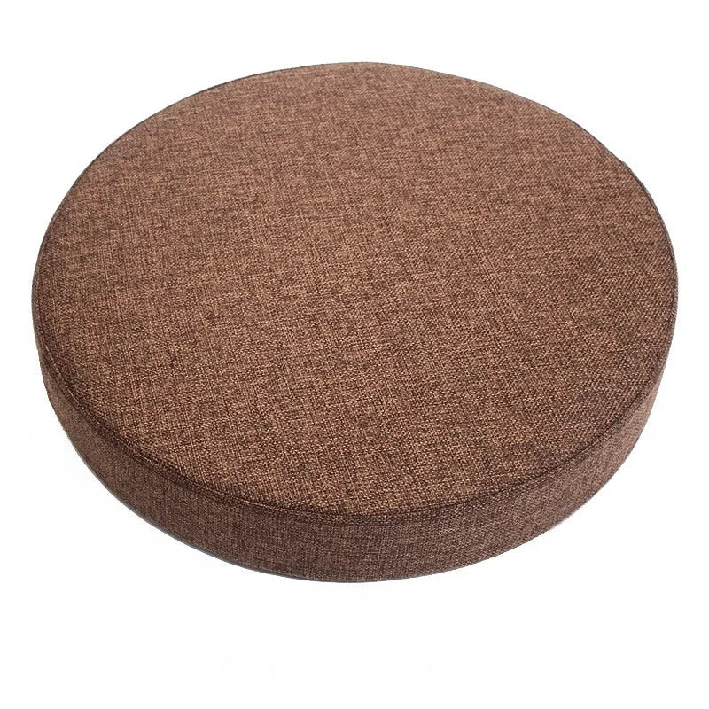 Round Linen Floor Cushion